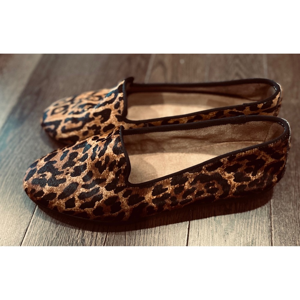 Aerosoles Betunia Cheetah Print Calf Hair Loafers 9.5